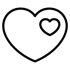 heart icons, concept of love