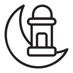 ramadan line icon