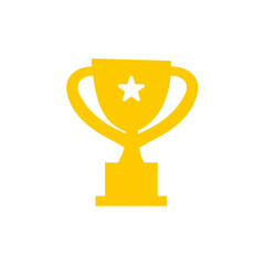 golden trophy For the winners of the sport achievement award 