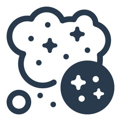 Ethereal Cosmic Dust Cloud Vector Icon Illustration