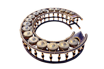 khong wong yai,  tradition thai music instrument made from wooden and metal. large Knog circle,...