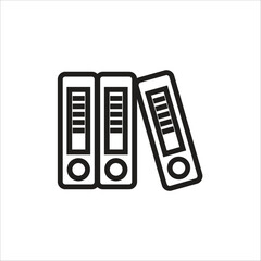 binder vector icon line template