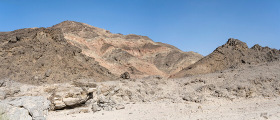 rocky hills landscape at Moonlandscape, near Swakopmund, Namibia