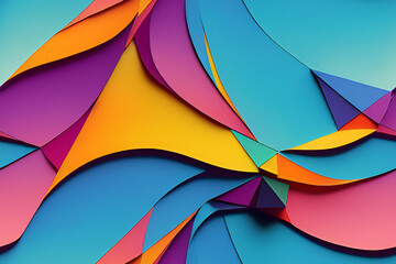 abstract colorful background ai generative 