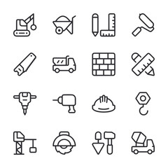 set of icons Construction and Tools