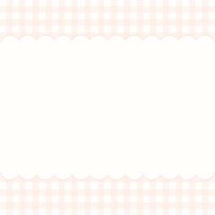 Kawaii pastel color grid background with framework for social media, memo pad and notepad