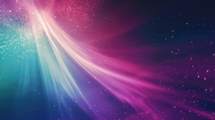 Abstract futuristic aurora lights in the sky background.