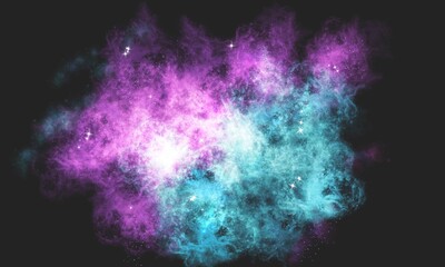 Purple and Blue Space Galaxy Nebula Background Wallpaper	