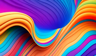 Beautiful wave style colorful background, banner poster and wallpaper design.