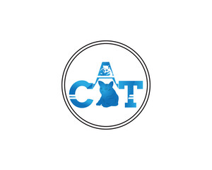 Line Of Head Pet simple Logo Design.