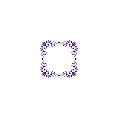 border with purple vector ornament background