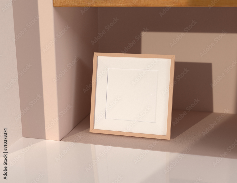 Poster a simple and convenient frame mock up file. picture frame mock up template.