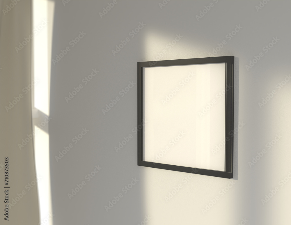 Poster a simple and convenient frame mock up file. picture frame mock up template.