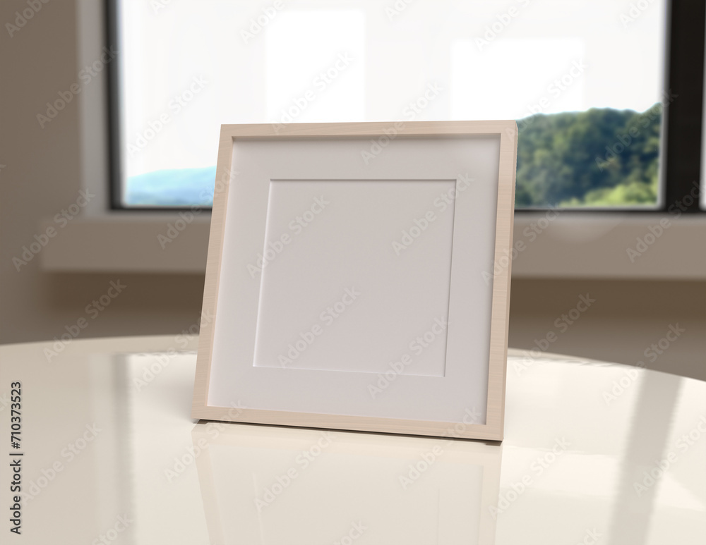 Poster a simple and convenient frame mock up file. picture frame mock up template.