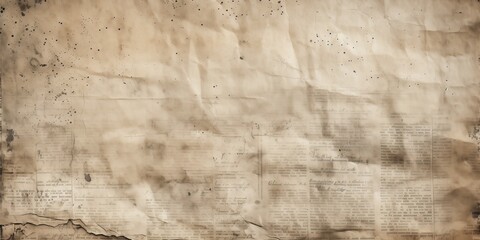 Newsprint Grunge Aged Newsprint Pattern Background