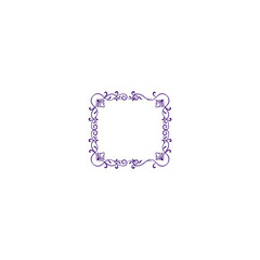 border with purple vector ornament background