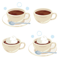 ホットココア　ホットチョコレート　ホットコーヒー 　セット