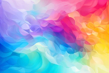 Foto op Canvas rainbow holographic abstract background bright multicolored iridescent © Екатерина Клищевник