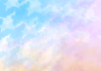 colorful painted watercolor sky cloud background 