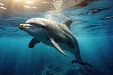 Dolphin in the water