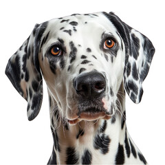 Dalmatian Dog Isolated on Transparent or White Background, PNG