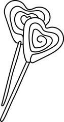 Valentine Lollipop Doodle