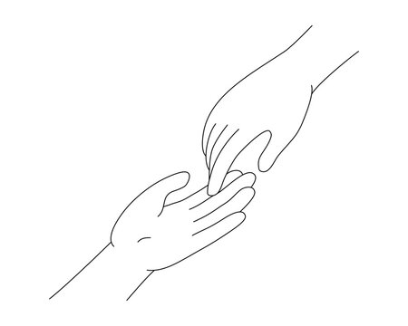Helping Hand Outline Images – Browse 103,827 Stock Photos, Vectors, and ...