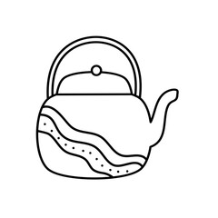 teapot isolated on white