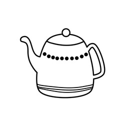 teapot isolated on white