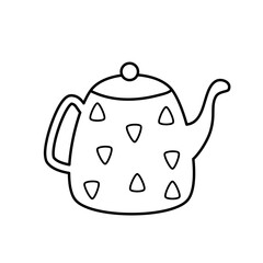 teapot isolated on white