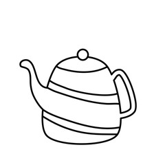 teapot isolated on white