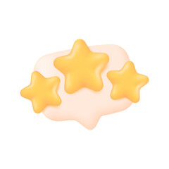 gold star on speech bubble Excellent service enhancement concept for customer satisfaction