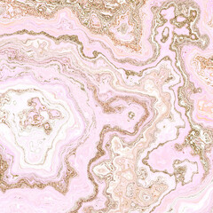 Fototapeta premium Abstract Marble texture. Fractal digital Art Background. High Resolution. Can be used for background or wallpaper Fractal digital art