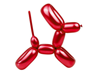  balloon dog model party fun isolated on the white background