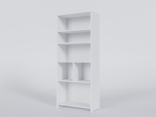 Book rack minimalist modern premium photo 3d render