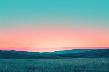 Obraz premium Abstract minimalist pantone inspired color future dusk ambient gradient wallpaper
