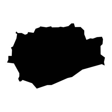 Buada district map, administrative division of Nauru. Vector illustration.