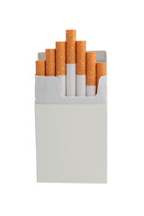 Cigarette pack on transparent background