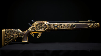  insane luxury design of lever action rifle filigr