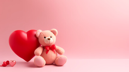 Obraz premium Romantic heart-shaped Valentine's Day background, symbolizing Valentine's Day, wedding, love