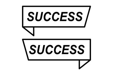 success banner icon. icon related to graduation and achievement. suitable for web site, app, user interfaces, printable etc. line icon style. simple vector design editable