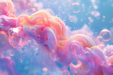 Bubble soap abstract background - obrazy, fototapety, plakaty