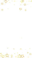 Gold sparkling star confetti.