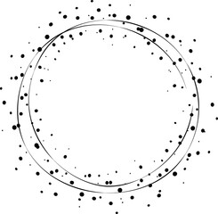 Dividers round frames for decoration illustration on transparent background.
