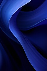 Fototapeta premium Dark blue abstract smooth dynamic background Generative Ai
