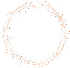 Dividers round frames for decoration illustration on transparent background.
