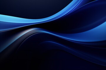 Dark blue abstract smooth dynamic background Generative Ai