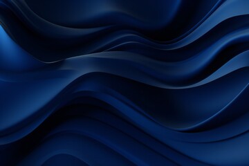 Obraz premium Dark blue abstract smooth dynamic background Generative Ai
