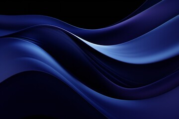 Dark blue abstract smooth dynamic background Generative Ai