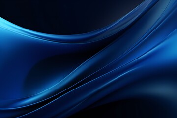 Dark blue abstract smooth dynamic background Generative Ai